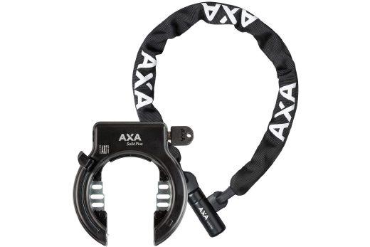 Set frame lock Axa Solid Plus + chain lock Axa Linq City 100/7 - black